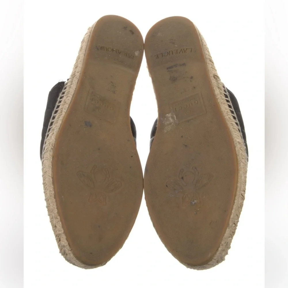 Gucci Nappa Matelasse GG Marmont Espadrille Mules - Picture 3 of 16